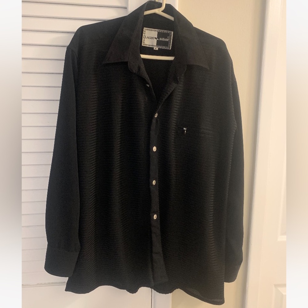 Mens Textured long sleeve shirt - Picture 2 of 6